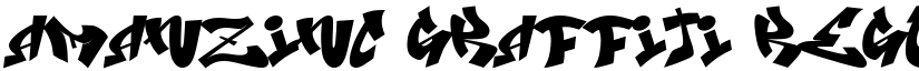 Amanzinc Graffiti Regular font