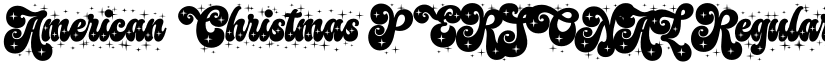 American Christmas PERSONAL Regular font