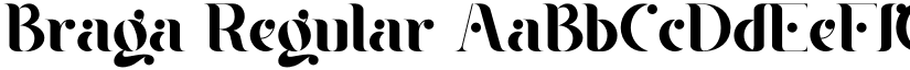 Braga Regular font