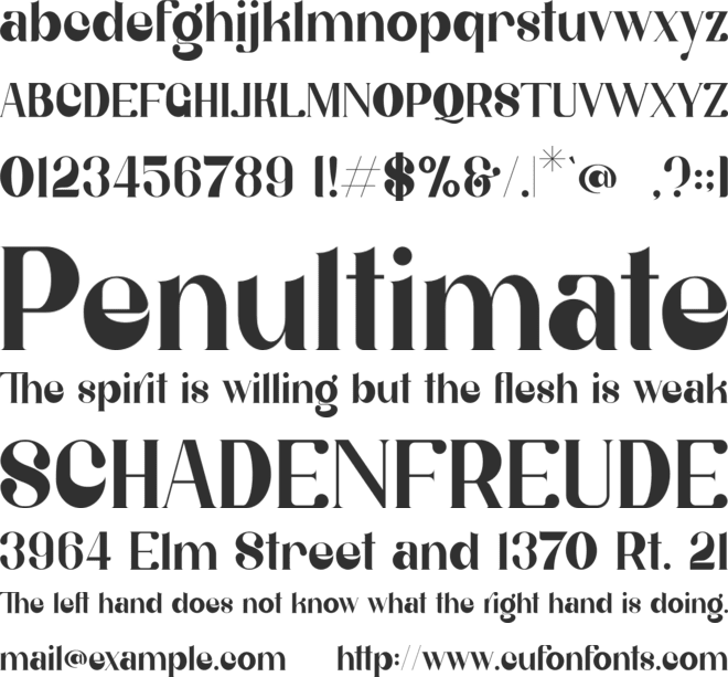 Belgia font preview