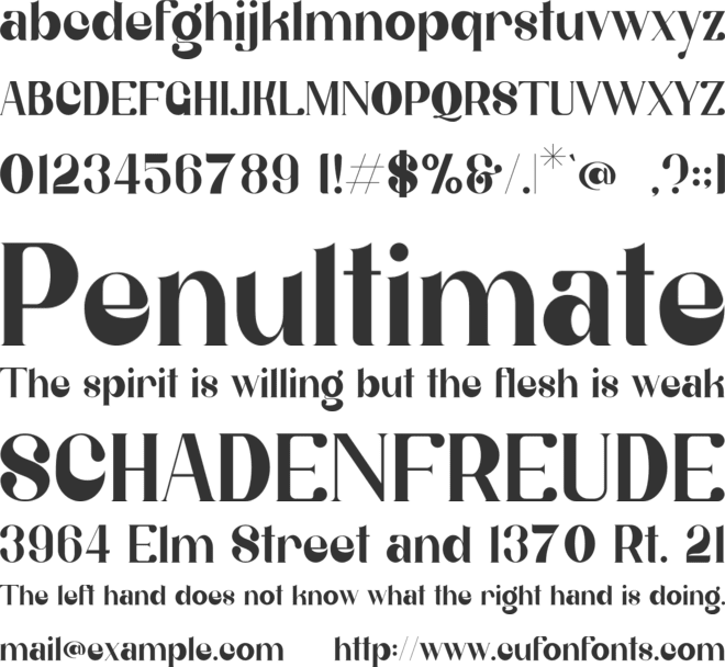 Belgia font preview