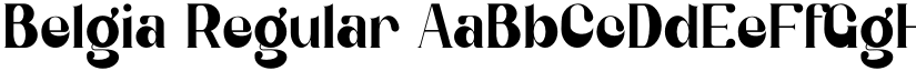 Belgia Regular font