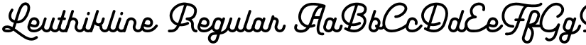 Leuthikline Regular font