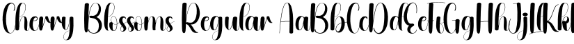 Cherry Blossoms font download