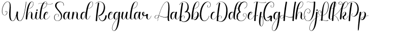 White Sand Regular font