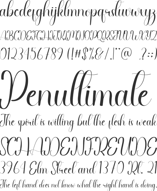 Qualify font preview