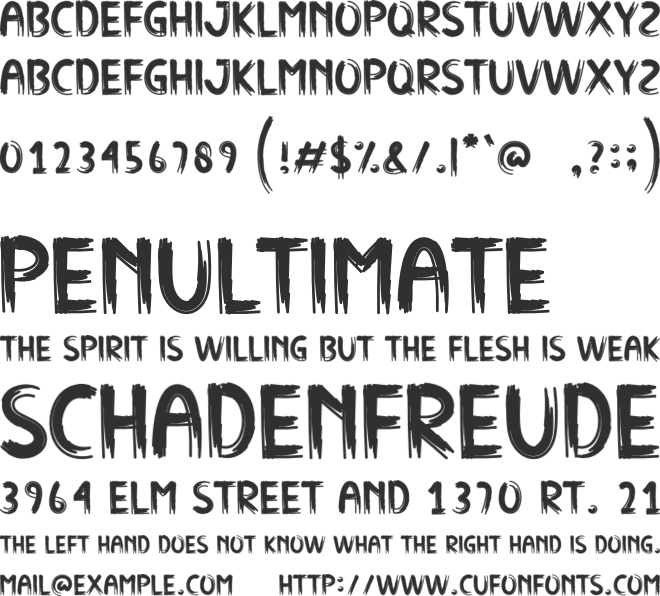 Little Ghost font preview