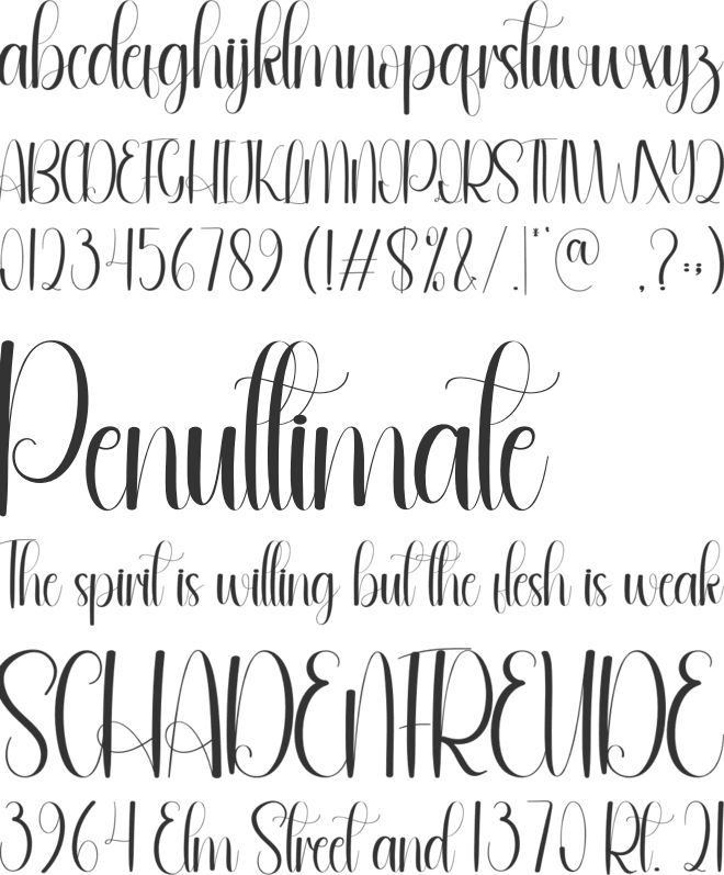 Fairytale 2 font preview