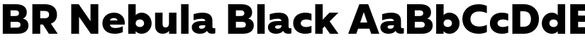 BR Nebula Black font