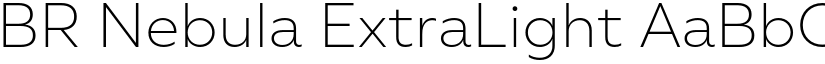 BR Nebula ExtraLight font