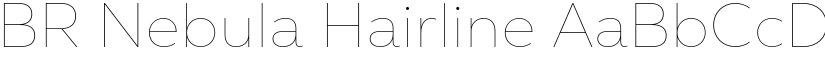 BR Nebula Hairline font