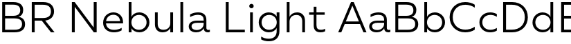 BR Nebula Light font