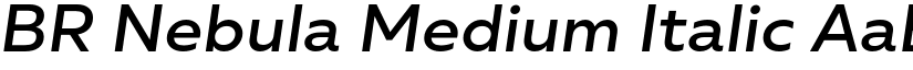 BR Nebula Medium Italic font