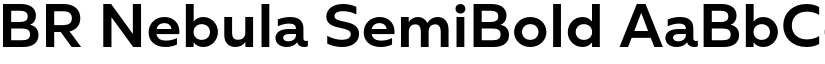 BR Nebula SemiBold font