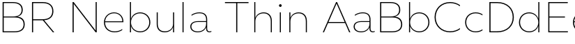 BR Nebula Thin font