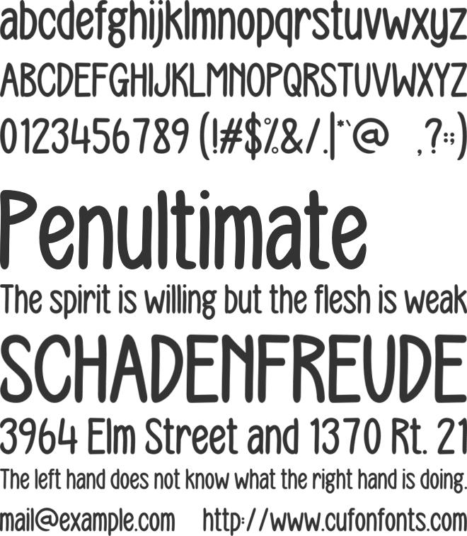 WINTER FRIEND font preview