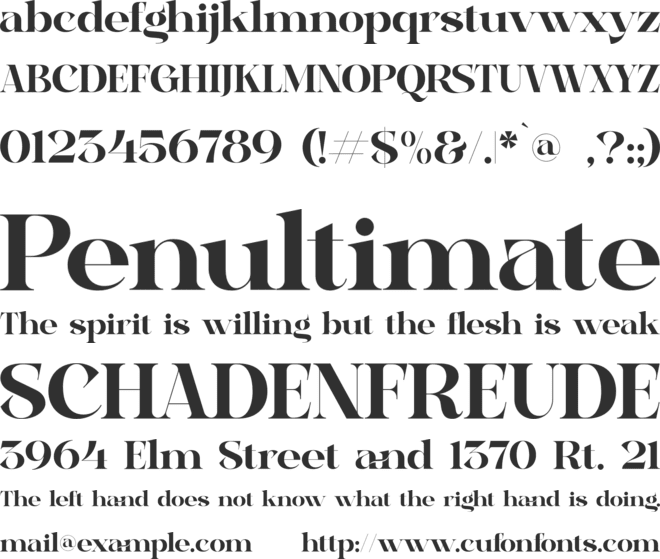 DONOG font preview