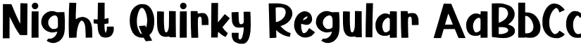 Night Quirky Regular font