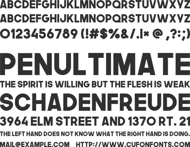The Next Font font preview