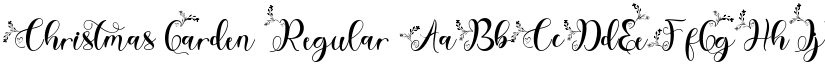 Christmas Garden Regular font