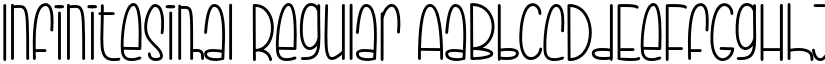 Infinitesimal Regular font