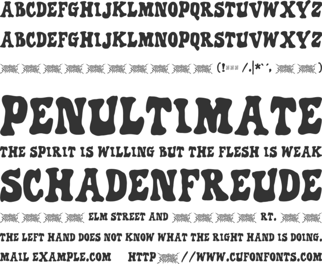 TF Mugly font preview