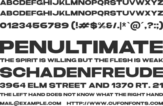 Magoat font preview