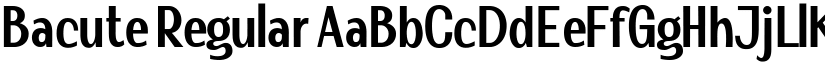 Bacute Regular font