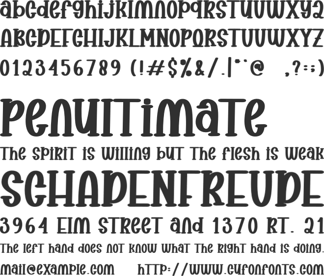 Summer Vacation font preview