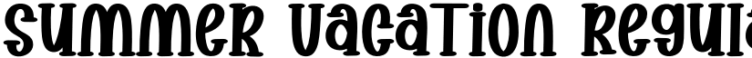 Summer Vacation Regular font