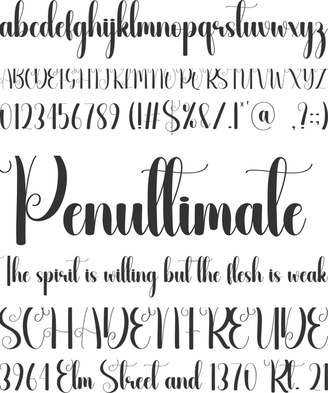 Greenlight font preview