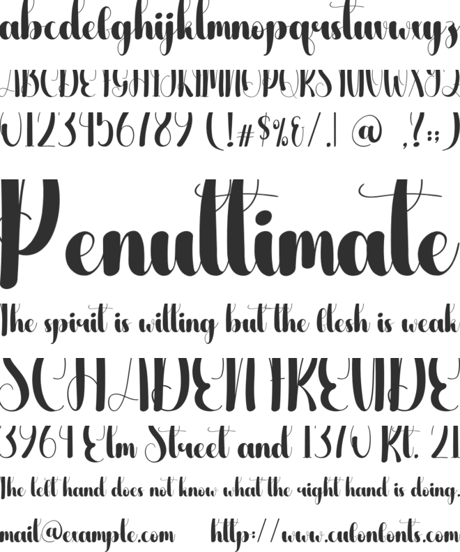 Greatne font preview