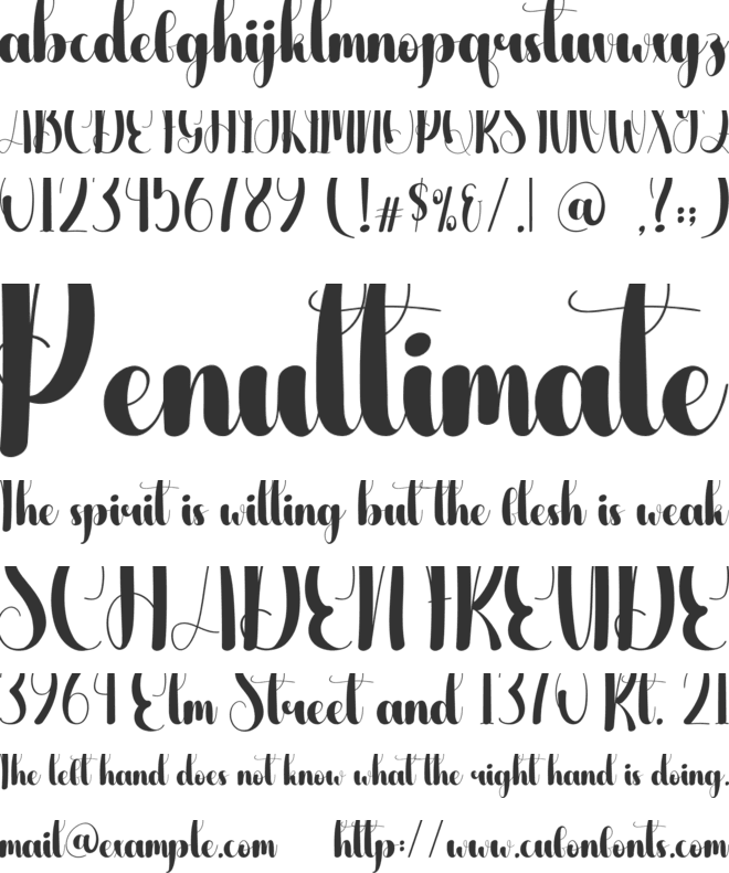 Greatne font preview