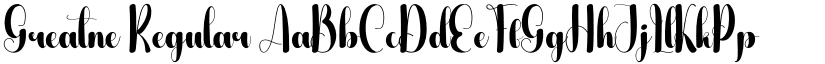 Greatne Regular font