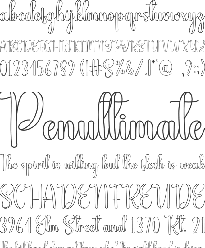 Trumpet font preview