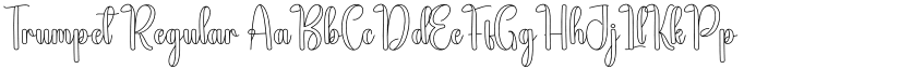 Trumpet Regular font