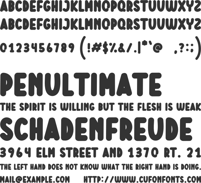 Milk Shake font preview