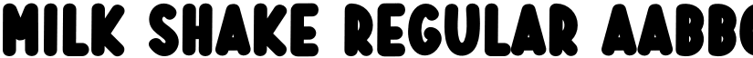 Milk Shake Regular font