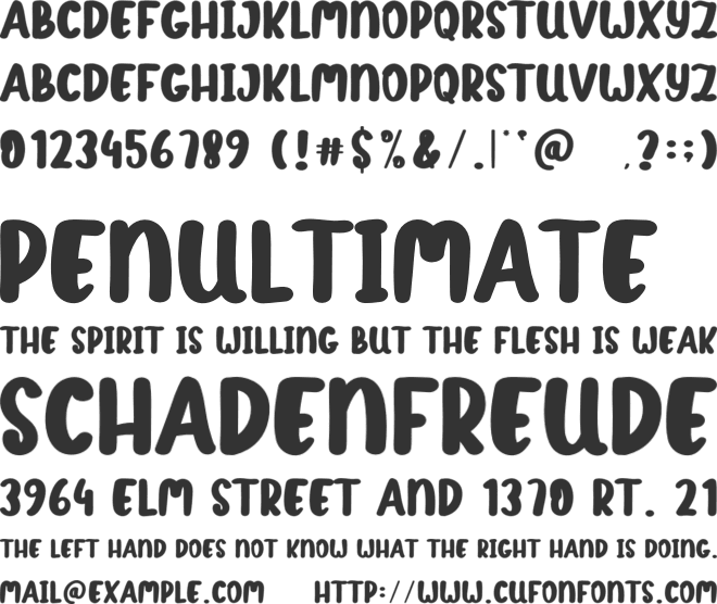 Little Stars font preview