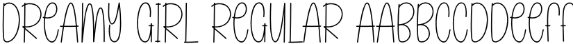 Dreamy Girl Regular font