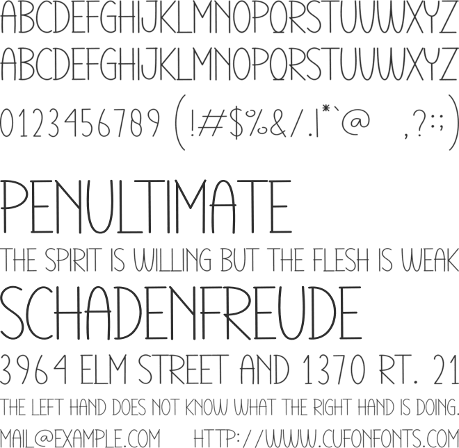 Young Mom font preview