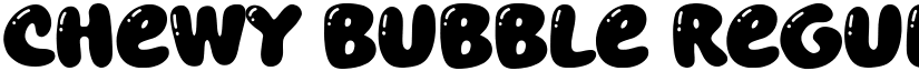 Chewy Bubble Regular font