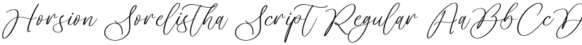 Horsion Sorelistha Script Regular font