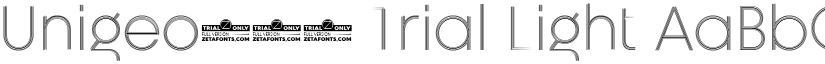 Unigeo128 Trial Light font