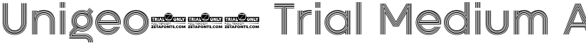 Unigeo128 Trial Medium font