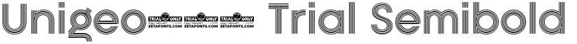 Unigeo128 Trial Semibold font