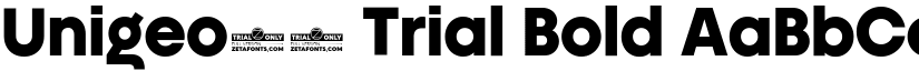 Unigeo32 Trial Bold font
