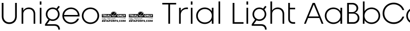 Unigeo32 Trial Light font