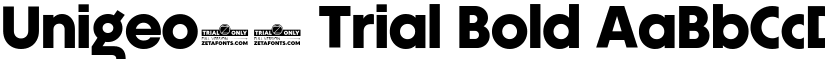 Unigeo64 Trial Bold font