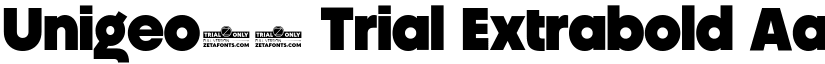 Unigeo64 Trial Extrabold font